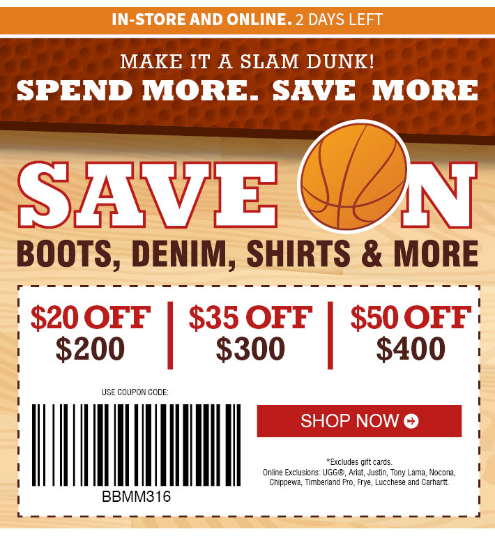 Boot Barn Printable Coupon